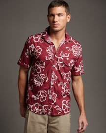 Camisa floral moda masculina 2012