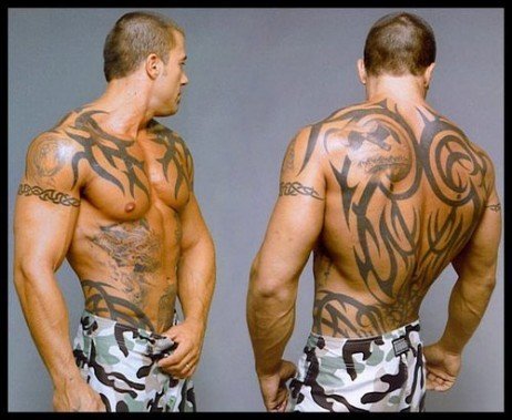 Tatuagens que aproveitam do corpo inteiro Tatuagens masculinas barriga