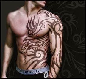 Modelo de tatuagem mais "limpo" Tatuagens masculinas barriga