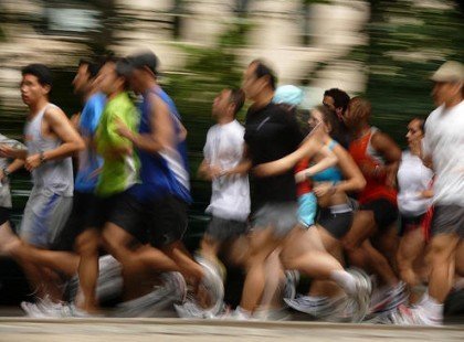 Competição de corrida na rua
