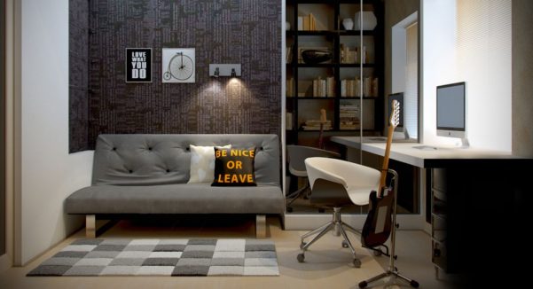 Decoração minimalista para casa de homem