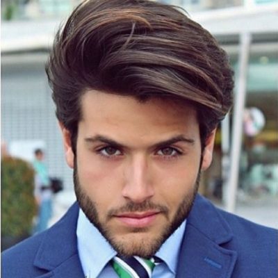 Homem de cabelo social