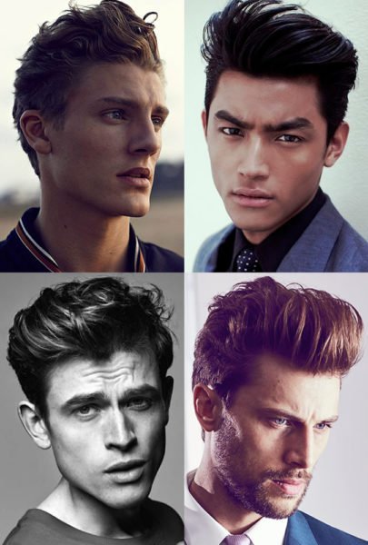Cortes pompadour