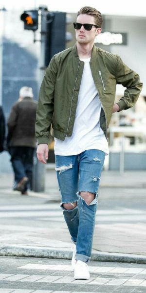 Camadas com calça jeans