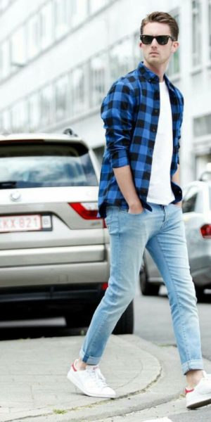 Visual com jeans claro