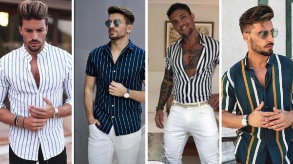 Listras verticais nas camisas