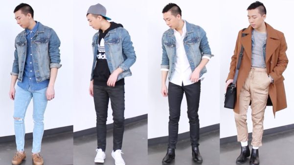 jaqueta jeans masculina looks